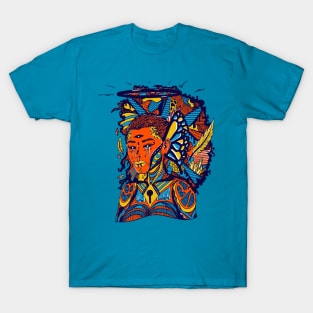 Orange Blue Jupiter Cries T-Shirt